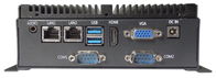 Reihe 4 USB Fanless des Kasten MIS-EPIC08 PC Brett-Stock-Reihe 3855U oder J1900 CPU-Doppelt-Netz-2