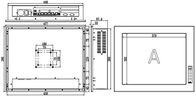 IPPC-1901T1 19&quot; industrieller Fingerspitzentablett PC/1 PCI oder PCIE-Erweiterung 2 Schlitze eingebetteter PC Touch Screen