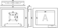 PLM-1201T 12,1“ industrieller Fingerspitzentablett-Monitor-Unterstützungshochs und tiefs-Beschlüsse