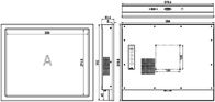 PLM-1705T 17&quot; Gebrauchs-Aluminiumlegierungs-Drahtziehen Touch Screen Monitor-Ip65 industrielles