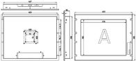 Der PLM-1901TR Menü industrieller Touch Screen Monitor-oberes Regal-Front-OSD