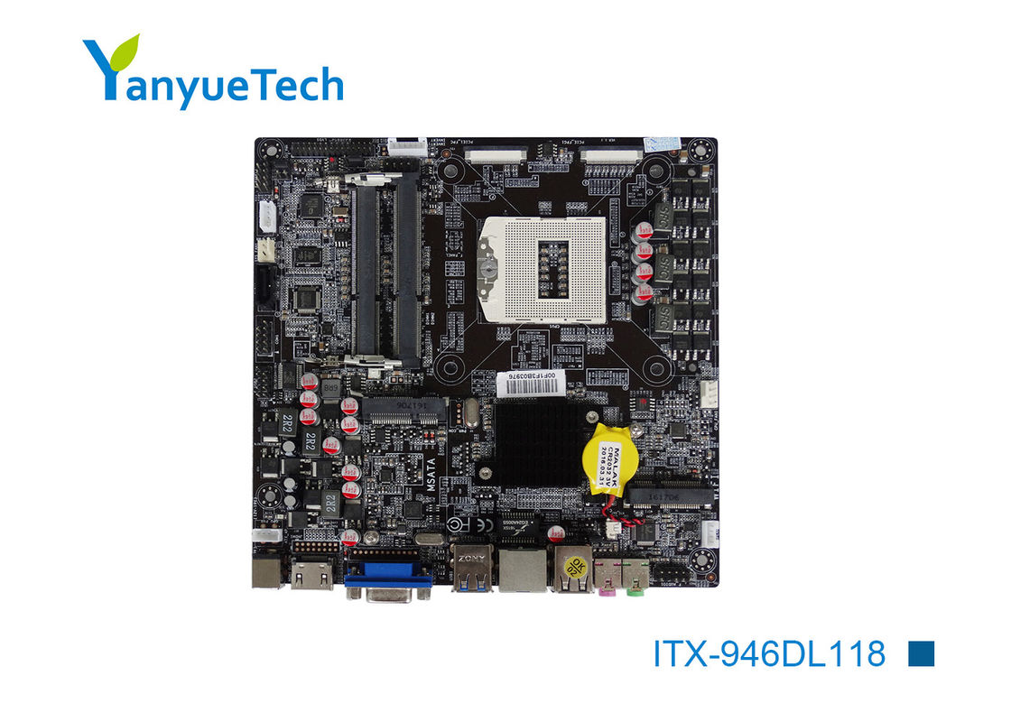 ITX-946DL118 dünner Mini Itx Board Support Socket 946 4. getrennte Grafiken Gen Intel CPU
