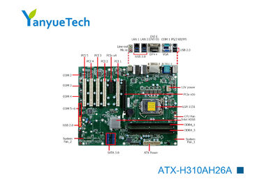 ATX-H310AH26A industrielle ATX Motherboard/Intel-Motherboard Chip 2 Intel@ PCH H310 Schlitz 5 COM 10 USB 7 LAN-6 PCI